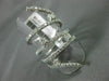 ESTATE EXTRA LARGE 1.92CT DIAMOND 14KT WHITE GOLD 3D MULTI ROW FULL FINGER RING