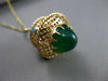 ANTIQUE LARGE 14KT ROSE GOLD UNIQUE LAMP PENDANT WITH JADE & TURQUOISE #22043