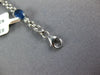4.53CT DIAMOND & AAA SAPPHIRE 14KT WHITE GOLD 3D 3 STONE PANTHER TENNIS BRACELET