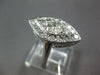 LARGE 1.05CT DIAMOND PLATINUM 3D MARQUISE SHAPE FILIGREE ENGAGEMENT RING #27032