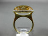 ESTATE 13.20CT DIAMOND & AAA EXTRA FACET CITRINE 14KT YELLOW GOLD OVAL HALO RING