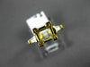 ESTATE .15CT DIAMOND 14KT YELLOW GOLD 3D SQUARE SEMI MOUNT ENGAGEMENT RING #6096