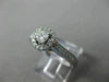 ESTATE .50CT DIAMOND 14KT WHITE GOLD CLASSIC ROUND HALO FILIGREE ENGAGEMENT RING