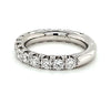 WIDE 1.74CT DIAMOND 18KT WHITE GOLD ROUND 3/4 ETERNITY WEDDING ANNIVERSARY RING