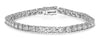 ESTATE LARGE 4.0CT DIAMOND 14KT WHITE GOLD 3D CLASSIC ROUND TENNIS BRACELET