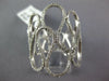 ESTATE LARGE .60CT DIAMOND 14KT WHITE GOLD 3D MULTI SWIRL FUN RING
