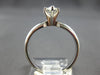 ESTATE .42CT DIAMOND 14KT WHITE GOLD 3D PEAR SHAPE SOLITAIRE ENGAGEMENT RING