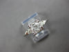 ANTIQUE LARGE .69CT DIAMOND PLATINUM 3 STONE FILIGREE 3D ENGAGEMENT RING #28020