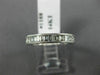 ESTATE .95CT BAGUETTE DIAMOND 14K WHITE GOLD SEMI ETERNITY ANNIVERSARY RING 1188