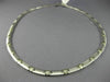 ESTATE .65CT DIAMOND 14K WHITE GOLD 3D CLASSIC SOLID ITALIAN LINK NECKLACE #9509