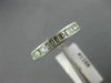 ESTATE .95CT BAGUETTE DIAMOND 14K WHITE GOLD SEMI ETERNITY ANNIVERSARY RING 1188