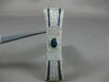 ESTATE LARGE 2.90CT DIAMOND & AAA SAPPHIRE 18KT WHITE GOLD 3D BOW TIE BROOCH PIN