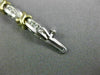ESTATE WIDE 1.26CT DIAMOND 14K 2 TONE GOLD X LOVE CHANNEL TENNIS BRACELET #17423
