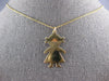 ESTATE 14K YELLOW GOLD 3D ENGRAVABLE BABY GIRL FUN CHARM FLOATING PENDANT #27426