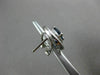 ESTATE 3.38CT DIAMOND & AAA SAPPHIRE 18K WHITE GOLD OVAL HALO CLIP ON EARRINGS