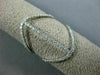 ESTATE LARGE .34CT DIAMOND 18KT WHITE GOLD 3D HANDCRAFTED DOUBLE ROW LOVE RING