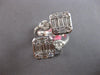 EXTRA LARGE 2.64CT DIAMOND 18KT WHITE GOLD 3D MULTI SHAPE DOUBLE SQUARE FUN RING