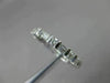 ANTIQUE 1.43CT BAGUETTE & ROUND DIAMOND 14KT WHITE GOLD ETERNITY RING 3mm #20970