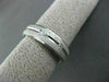 ESTATE WIDE .26CT DIAMOND 14K WHITE GOLD ETOILE ETERNITY ANNIVERSARY RING #14344