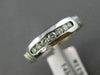 ESTATE WIDE .25CT DIAMOND 14KT WHITE GOLD 7 STONE WEDDING ANNIVERSARY RING #1198