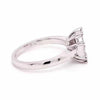 1.02CT DIAMOND 18K WHITE GOLD CUSHION INVISIBLE OCTAGON ASSCHER ENGAGEMENT RING