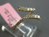 ESTATE .45CT DIAMOND 14K YELLOW GOLD CLASSIC ROUND JOURNEY CRISS CROSS LOVE RING
