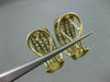 ESTATE WIDE 3.0CT FANCY DIAMOND 14KT TWO TONE GOLD 4 ROW HUGGIE EARRINGS #21295