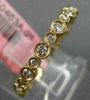 ESTATE .45CT ROUND DIAMOND 18KT ROSE GOLD 3D FILIGREE MILGRAIN ETERNITY RING 2mm