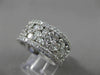 ESTATE WIDE 3.14CT DIAMOND 14KT WHITE GOLD ETOILE ANNIVERSARY RING UNIQUE #20429