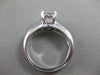 ESTATE 1.01CT PRINCESS DIAMOND PLATINUM SOLITAIRE ENGAGEMENT RING 5MM #18224