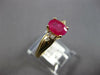 1.06CT DIAMOND & AAA RUBY 14KT YELLOW GOLD OVAL & ROUND FRIENDSHIP PROMISE RING