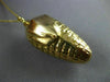 ANTIQUE LARGE 14K YELLOW GOLD CLASSIC CORN STALK HUSK PENDANT #20849