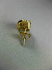 ESTATE 4.08CT DIAMOND & AAA GARNET 14KT YELLOW GOLD CLUSTER STUD EARRINGS #20871