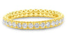 ESTATE .83CT DIAMOND 14K YELLOW GOLD ROUND MULTI HEART ETERNITY ANNIVERSARY RING