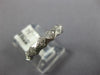 ESTATE .14CT DIAMOND 18KT WHITE GOLD MATTE & SHINY SQUARE PAVE ANNIVERSARY RING