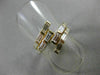 ANTIQUE WIDE 1.20CT BAGUETTE DIAMOND 14KT YELLOW GOLD 3D MULTI ROW RING #21266
