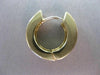ESTATE 1CT DIAMOND 2 ROW 14K YELLOW GOLD HUGGIE EARRINGS ASTONISHING LOOK! #5319