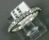ESTATE .70CT DIAMOND 14KT WHITE GOLD ETERNITY WEDDING ANNIVERSARY RING E/F 25290