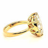 ESTATE LARGE 5.04CT FANCY YELLOW DIAMOND 18K YELLOW GOLD MARQUISE SOLITAIRE RING