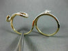 ESTATE LARGE .50CT ROUND DIAMOND 14KT YELLOW GOLD CLASSIC DOUBLE SNAKE FUN RING