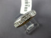 ESTATE WIDE 2.0CT DIAMOND 14KT WHITE GOLD ROUND & PRINCESS CUT ANNIVERSARY RING