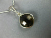 ESTATE 3.60CT AAA SMOKEY TOPAZ 14KT WHITE GOLD 3D CLASSIC BEZEL CUSHION PENDANT