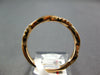 ESTATE .13CT DIAMOND 18KT ROSE GOLD 3D MATTE & SHINY ROPE SEMI ETERNITY FUN RING