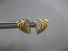 ESTATE .07CT DIAMOND 14KT WHITE & YELLOW GOLD CLASSIC HEART STUD EARRINGS #28064