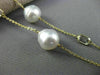 ESTATE LONG AAA TOPAZ & SOUTH SEA PEARL 14KT YELLOW GOLD BY THE YARD NECKLACE