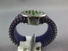 .48CT AAA TSAVORITE 14K WHITE GOLD CLUSTER FLEXIBLE INTERCHANGEABLE PENDANT RING