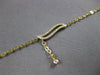 .11CT DIAMOND 14KT YELLOW GOLD 3D MULTI LEAF BY THE YARD CHANDELIER FUN BRACELET