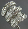 EXTRA LARGE 4.96CT DIAMOND 18KT WHITE GOLD MULTI BAND ANNIVERSARY COCKTAIL RING