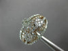 ESTATE WIDE 1.17CT DIAMOND 14KT ROSE GOLD 3D CLASSIC CLUSTER MULTI ROW LOVE RING