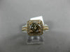 2.54CT WHITE & CHOCOLATE FANCY DIAMOND 18KT WHITE & ROSE GOLD 3D ENGAGEMENT RING